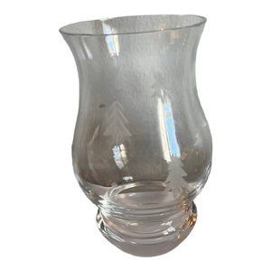 Mikasa Clear Crystal Twinkle Small 5.5" Hurricane Lamp Tea Light Holder